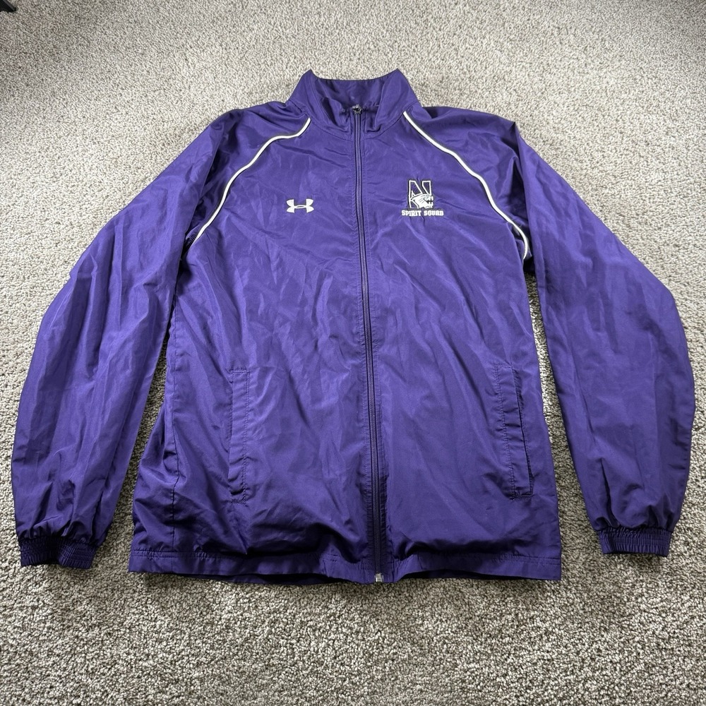 Northwestern‎ Wildcats Under Armour Spirit Squad Sweater Medium Full Zip Cheer